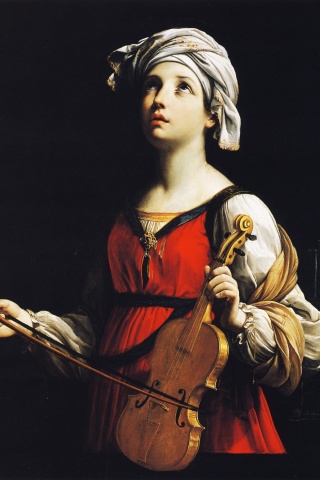 sainte-cecile-guido-reni-1606-huile-sur-toile-pasadena-usa