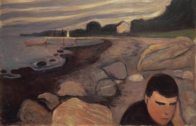 Edward Munch - Jappe sur la plage - Oslo
